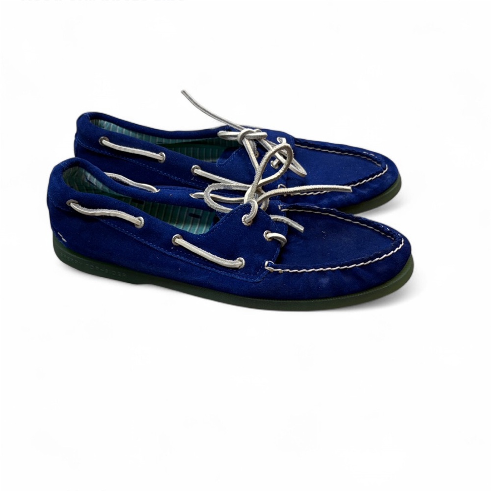 Sperry Navy and Gray Women's Boat Shoes